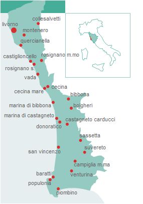Mappa Costa degli Etruschi