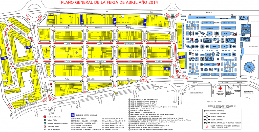 Mappa Feria di Siviglia
