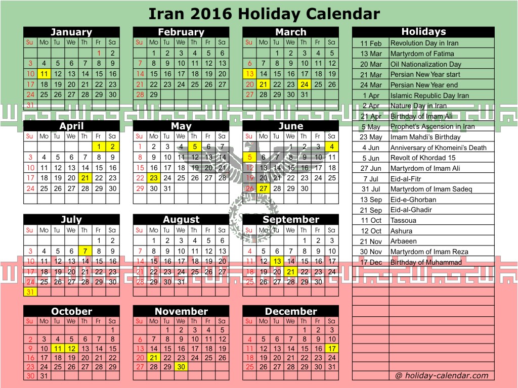 andare-in-iran-Calendario-2016-Festività-Iraniane